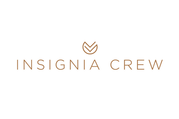 Insignia Crew logo design white